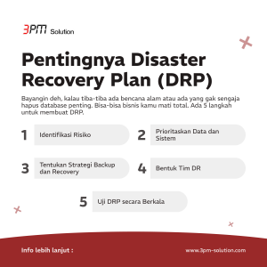 Pentingnya Disaster Recovery Plan (DRP)